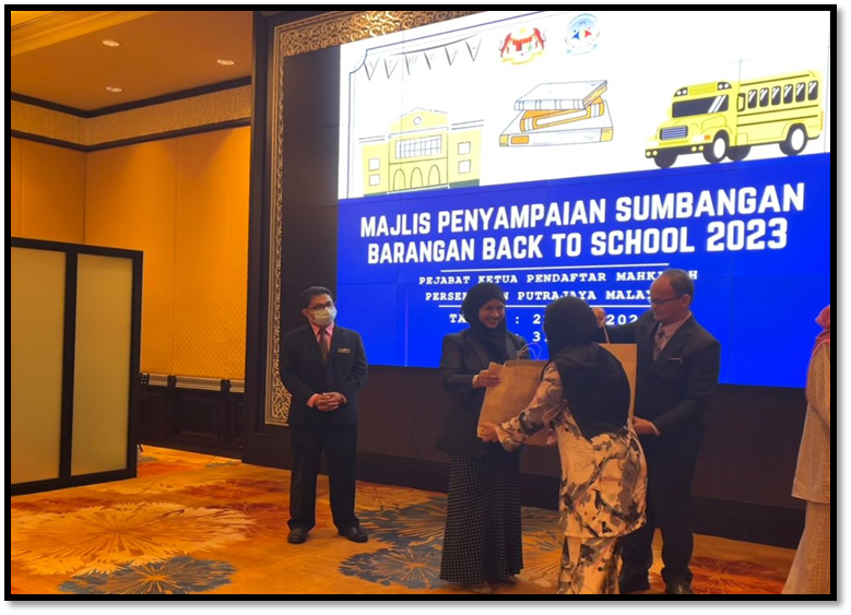 Majlis Penyampaian Sumbangan Barangan Back to School 2023 (21.3.2023)